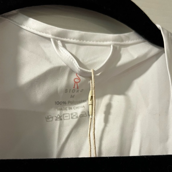 White Satin Robe - Picture 2 of 4